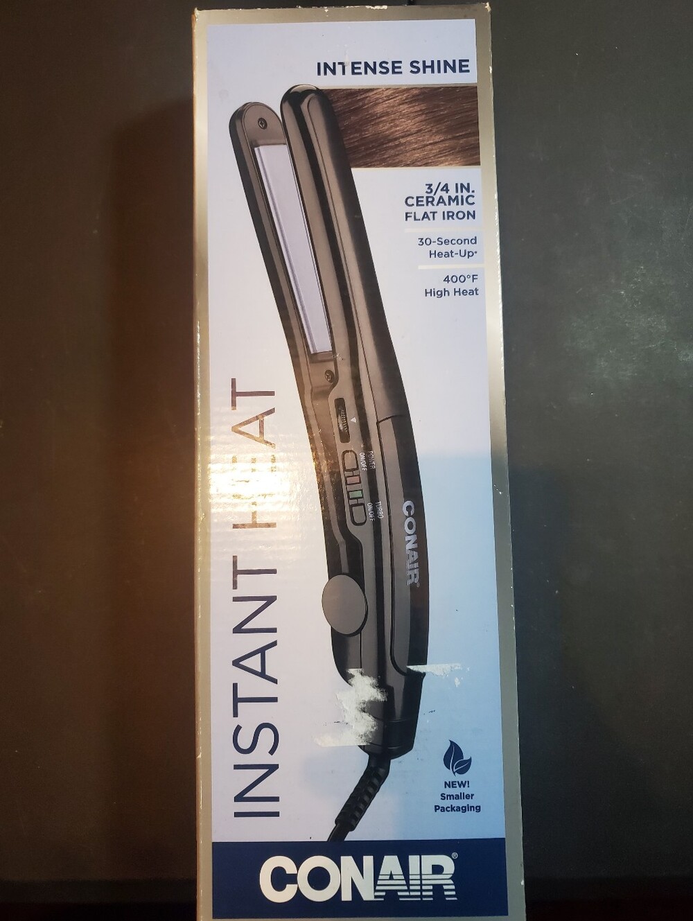 Conair Instant Heat 3/4" Ceramic Flat Iron - Black